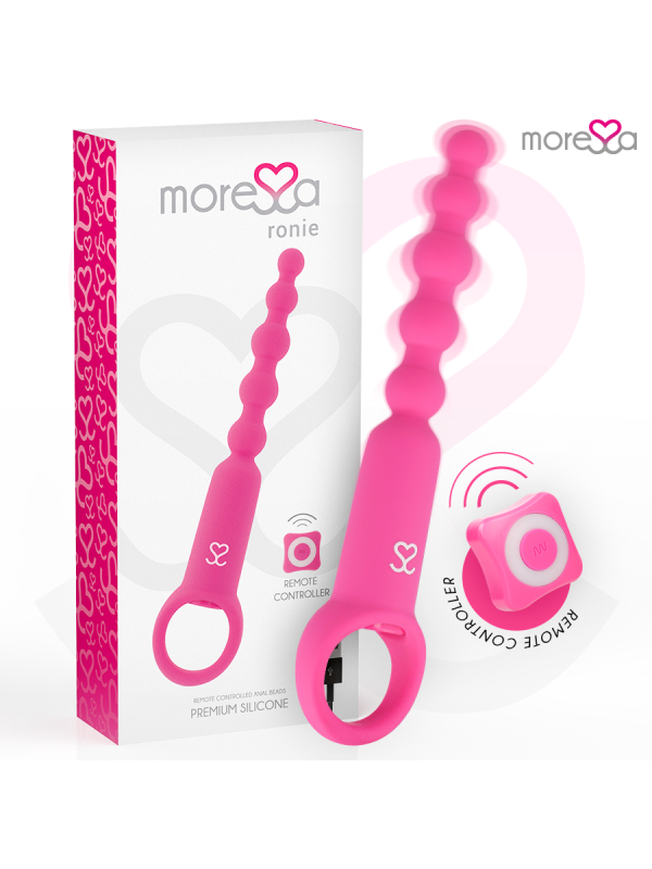 Moressa - Ronie Potente Rosario Anal Control Remoto Rosa