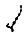 Addicted Toys - Bolas Anales 22 cm Negro