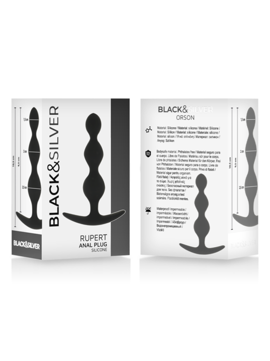 Black&Silver - Rupert Cadena Bolas Anales 10 cm