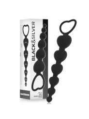 Black&Silver - Mila Cadena Anal de Corazones 18 cm