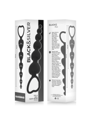 Black&Silver - Mila Cadena Anal de Corazones 18 cm