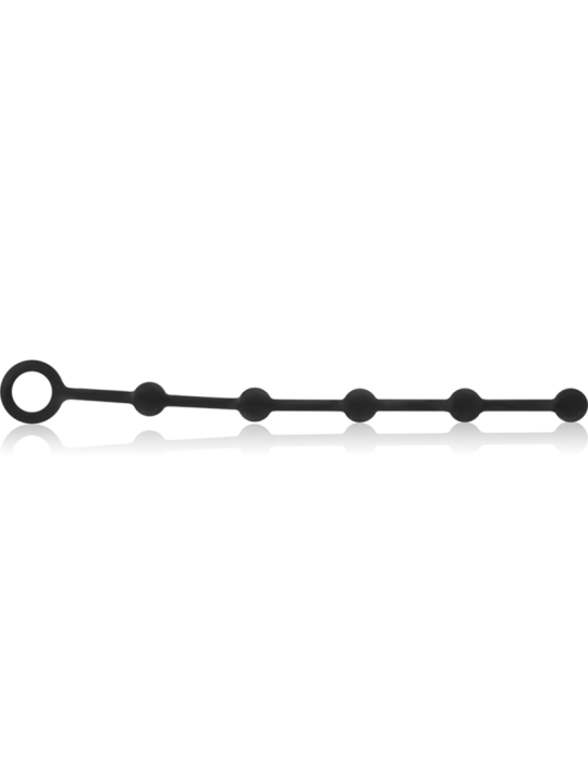 Black&Silver - Korg Rosario Anal Iniciacion Silicona 21 cm