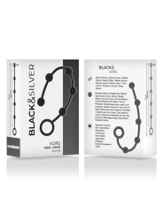 Black&Silver - Korg Rosario Anal Iniciacion Silicona 21 cm