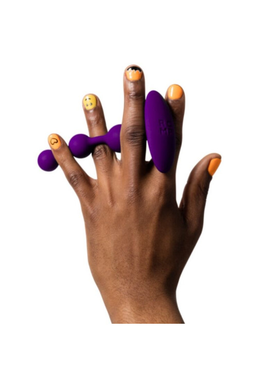 Romp - Amp Purple Bolas Anales Flexibles de Silicona 12,5 cm Morado