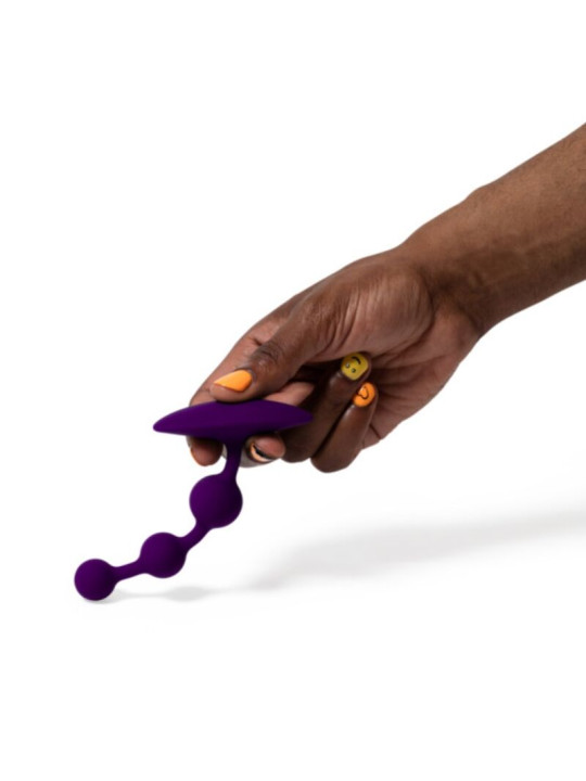 Romp - Amp Purple Bolas Anales Flexibles de Silicona 12,5 cm Morado