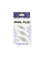 Caja de Anal Play by ToyJoy del set Finger Rimmer con las tres piezas transparentes ilustradas