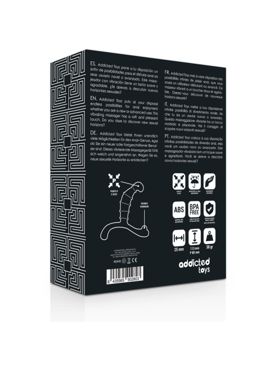 Addicted Toys - Prostate Anal Pleasure Negro