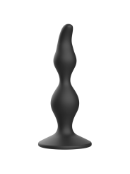 Plug anal de estimulación progresiva con forma cónica y bulbo, base estable