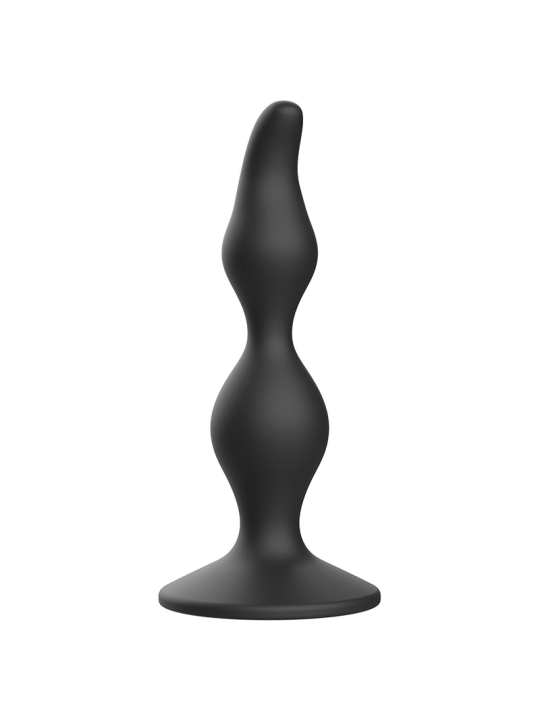 Plug anal de estimulación progresiva con forma cónica y bulbo, base estable