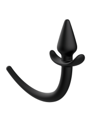 Plug anal con cola cachorro silicona Addicted Toys vista frontal
