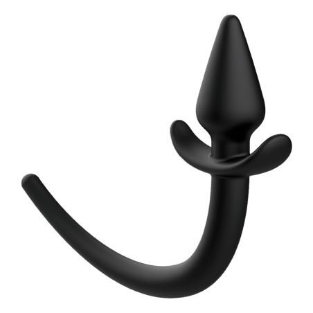 Plug anal con cola cachorro silicona Addicted Toys vista frontal