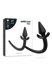 Embalaje original y plug anal cola cachorro Addicted Toys Tail