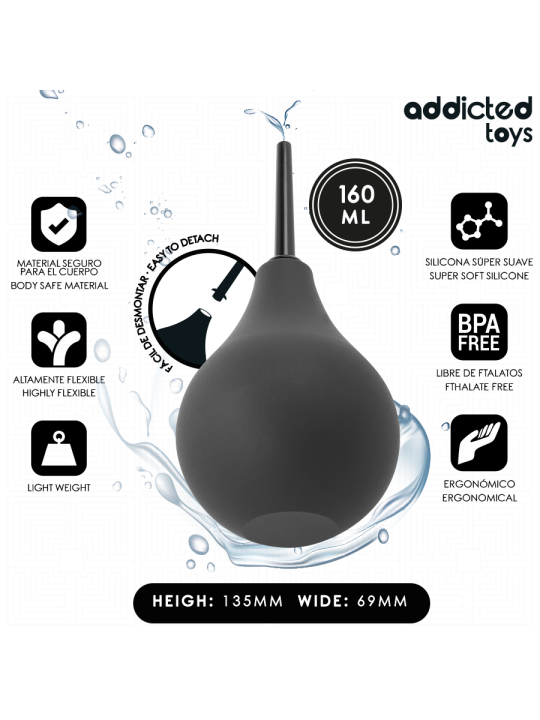 Addicted Toys - Limpiador Anal de Viaje Talla M 160 ml