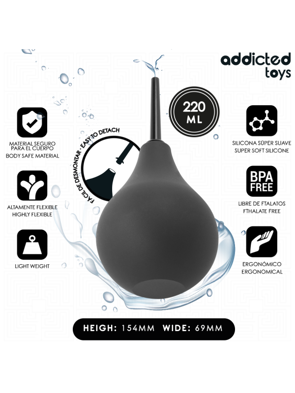 Addicted Toys - Limpiador Anal de Viaje Talla L 220 ml