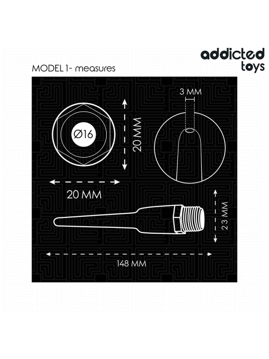 Addicted Toys - Limpiador Anal con Adaptador Universal Modelo 1