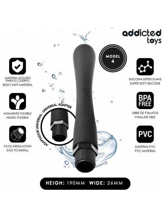 Addicted Toys - Limpiador Anal con Adaptador Universal Modelo 4