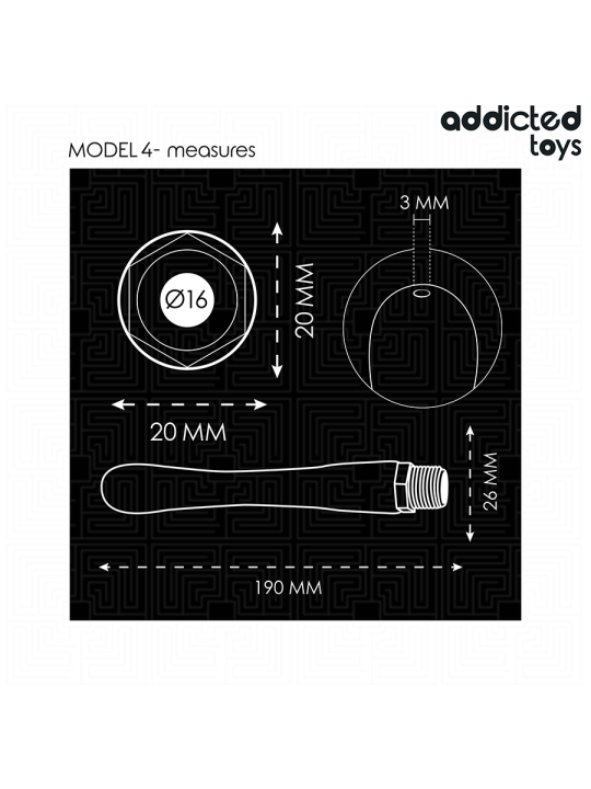 Addicted Toys - Limpiador Anal con Adaptador Universal Modelo 4