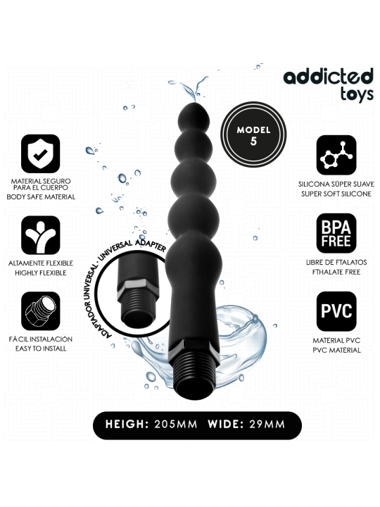 Addicted Toys - Limpiador Anal con Adaptador Universal Modelo 5