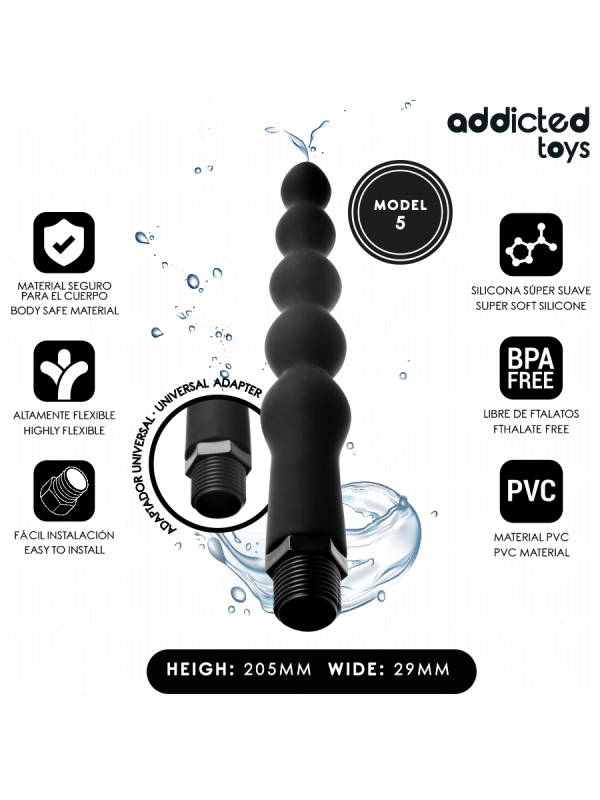 Addicted Toys - Limpiador Anal con Adaptador Universal Modelo 5