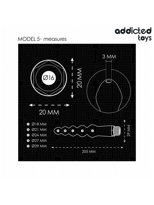 Addicted Toys - Limpiador Anal con Adaptador Universal Modelo 5