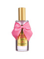 Aceite de masaje efecto calor Bubblegum de Bijoux Indiscrets, frasco de 100 ml con tapón dorado y lazo rosa