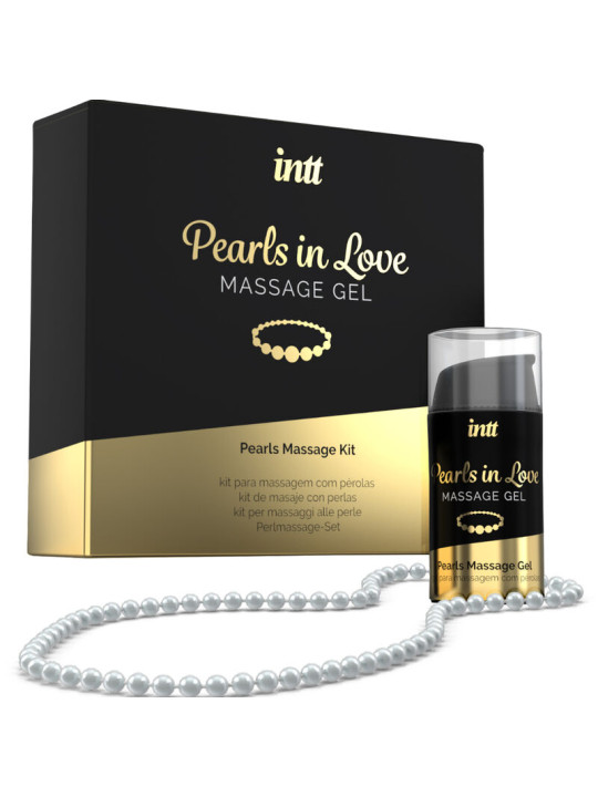Intt Massage & Oral Sex - Pearls In Love con Collar de Perlas y Gel de Silicona
