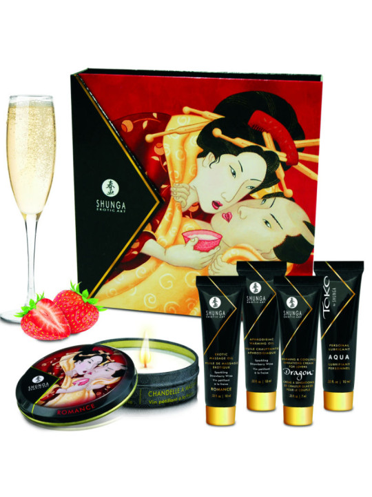 Shunga - Kit Secret Geisha Fresas y Cava