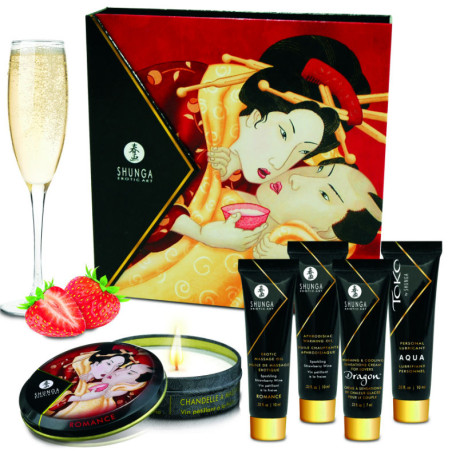 Shunga - Kit Secret Geisha Fresas y Cava