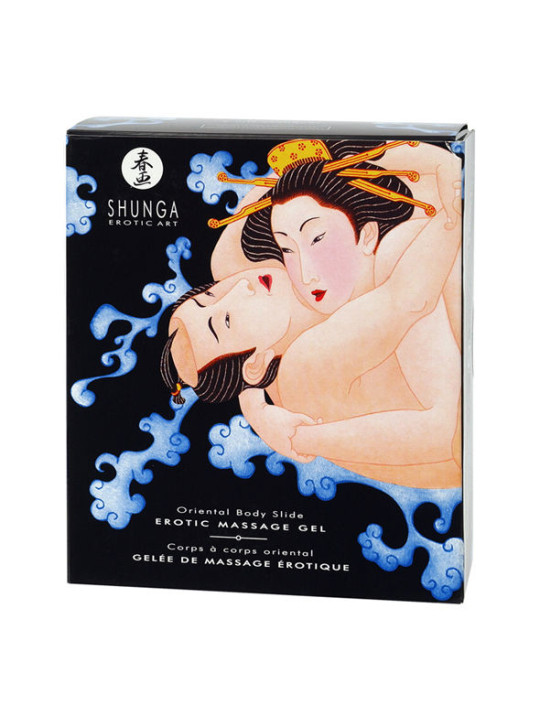 Shunga Oriental: gel de masaje cuerpo a cuerpo frutas exóticas