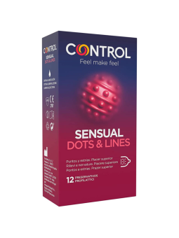 Control - Sensual Dots & Lines Puntos y Estrias 12 uds