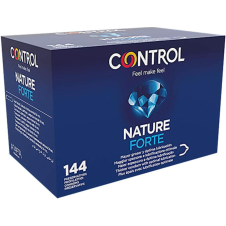 Caja de 144 preservativos Control Nature Forte de látex natural con mayor grosor y óptima lubricación