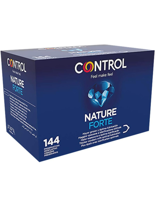 Caja de 144 preservativos Control Nature Forte de látex natural con mayor grosor y óptima lubricación