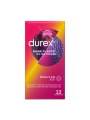 Estuche frontal Durex Dame Placer de 12 preservativos con puntos y estrías para una estimulación extra