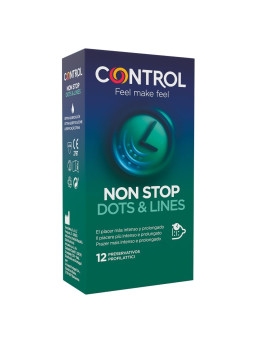Control - Nonstop Puntos y Estrías Preservativos 12 Unidades