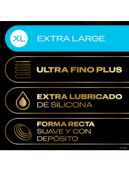 Durex - Conexión Total XL Ultra Fino Plus sin Látex