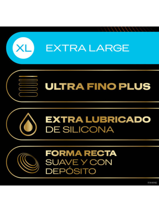 Durex - Conexión Total XL Ultra Fino Plus sin Látex