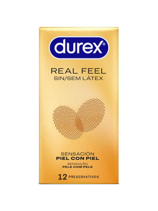 Durex - Preservativos Real Feel sin Látex 12 Unidades