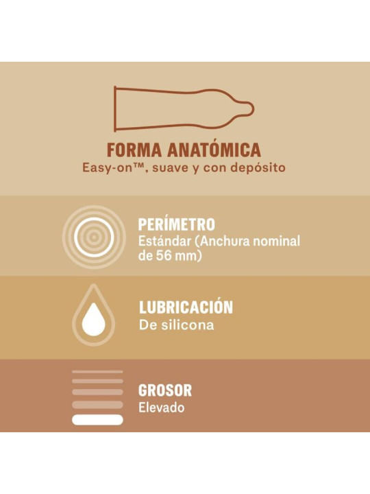 Durex - Preservativos Real Feel sin Látex 12 Unidades