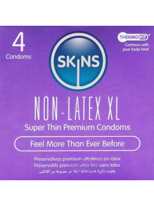 Skins - Preservativos sin Latex XL pack 4