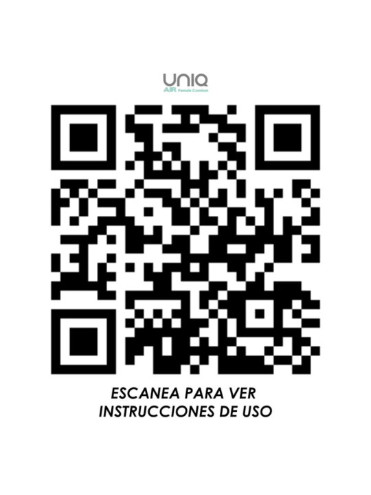 Uniq Air: preservativo femenino sin látex, 3 unidades