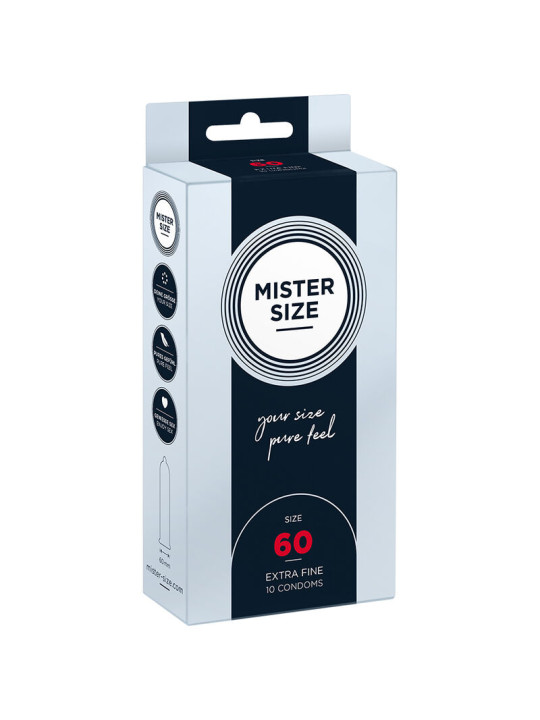 Mister Size - Preservativos Talla XL 60 mm (10 Unidades)
