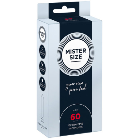 Mister Size - Preservativos Talla XL 60 mm (10 Unidades)