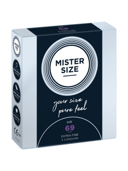 Mister Size - Preservativos Talla XXXL 69 mm (3 Unidades)
