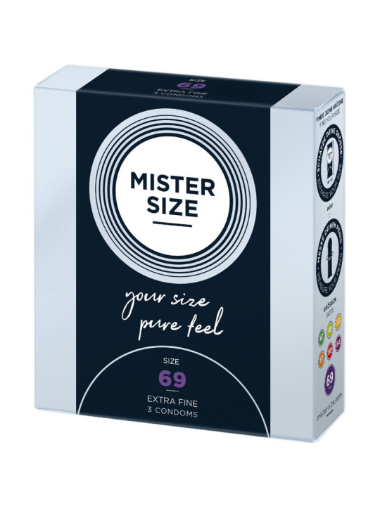 Mister Size - Preservativos Talla XXXL 69 mm (3 Unidades)