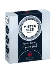 Mister Size - Preservativos Talla XL 60 mm (3 Unidades)