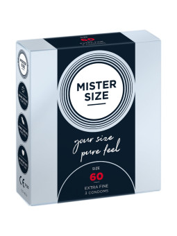 Mister Size - Preservativos Talla XL 60 mm (3 Unidades)