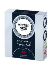Mister Size - Preservativos Talla XL 60 mm (3 Unidades)