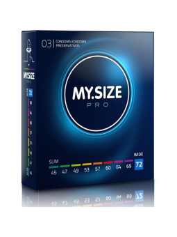 My Size - Pro Preservativos 72 mm 3 Unidades