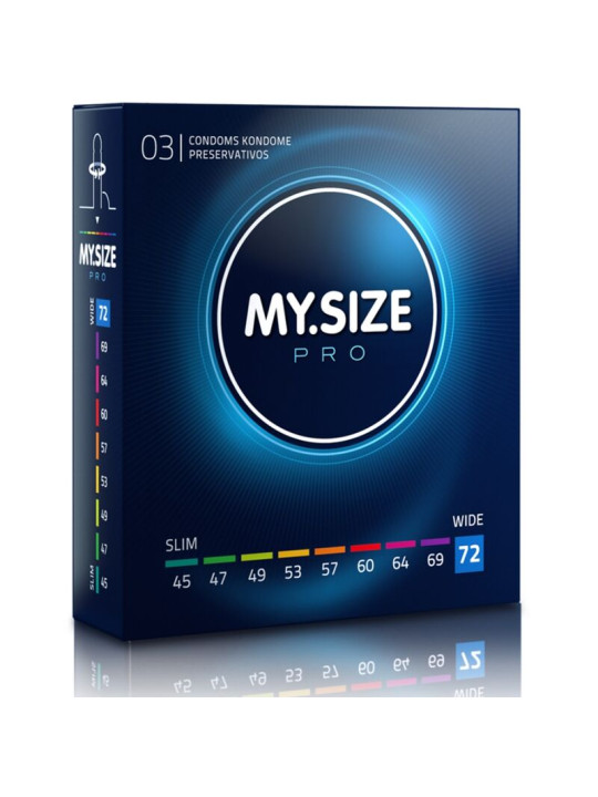 My Size - Pro Preservativos 72 mm 3 Unidades