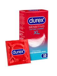 Durex - Preservativos Sensitivo Extra Largo XL 10 Unidades